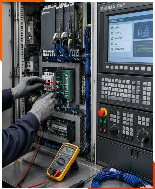 Ремонт систем ЧПУ Okuma OSP в Заинске