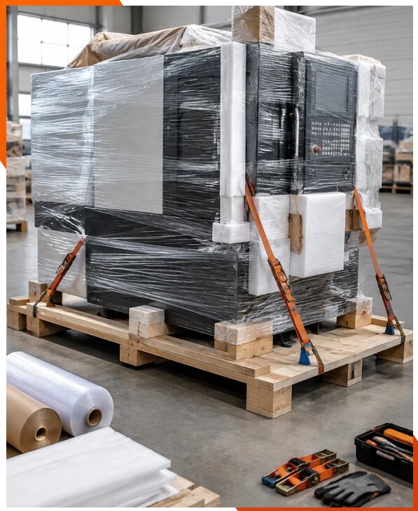 Упаковка станков для перевозки в Заинске